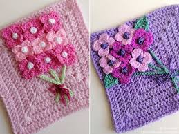 This blanket is more elegant and decorative than others. Spring Flower Blanket Squares Free Crochet Patterns