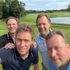 Golf continues with more legends @ Bro Hof Slott GC Porsche Jan-Ove Waldner  #mikaelappelgren
