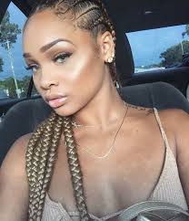 Blonde Braids Blonde Braids Natural Hair Styles Braided Hairstyles