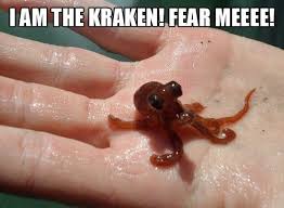 Cthulhu Writes Baby Kraken
