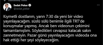 Peker, sosyal medya hesabından yaptığı paylaşımda, burhan kuzu başta olmak üzere bir çok konuya değindi. Bpt On Twitter Sedat Peker Den Aciklama