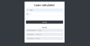 Welcome to our mortgage calculator app. Loan Calculator In Javascript With Source Code Source Code Projects