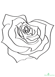 Set off fireworks to wish amer. The Heart Shaped Rose Coloring Page Free Printable Coloring Pages For Kids