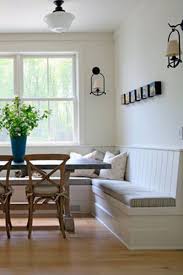 White color wood patio storage bench with high back outdoor bench seats. Wood Dining Bench With Back Ideas On Foter