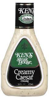 Very even balance of flavors with the right amount of spice creamy and tang to live w/ the romaine parm and a bit of bleu cheese that i always add. Ken S Cremige Caesar Dressing 16 Oz Amazon De Lebensmittel Getranke