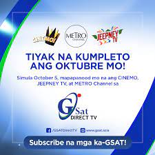 Globalstar jumps 38% after inclusion in nokia deal for port of seattle seeking alphajan 08, 2021. Gsat To Air Jeepney Tv Cinemo And Metro Channel Starting Oct 5 Manila Bulletin
