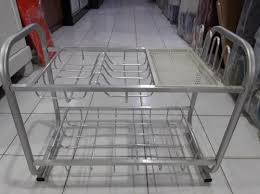 16+ rak piring besi holo, spesial! Jual Sadil Rak Piring Kecil Dapur Aluminium 3 Susun Inkuiri Com