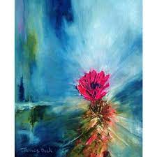 Desert cactus canvas poster nordic style landscape nature tree wall art print canvas painting decorative picture home decor. Hedgehog Cactus Flower Oil Painting By James Dick