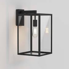 9 1/2 high x 5 wide. Astro Lighting 1354007 Box 450 Black Exterior Wall Light 8504