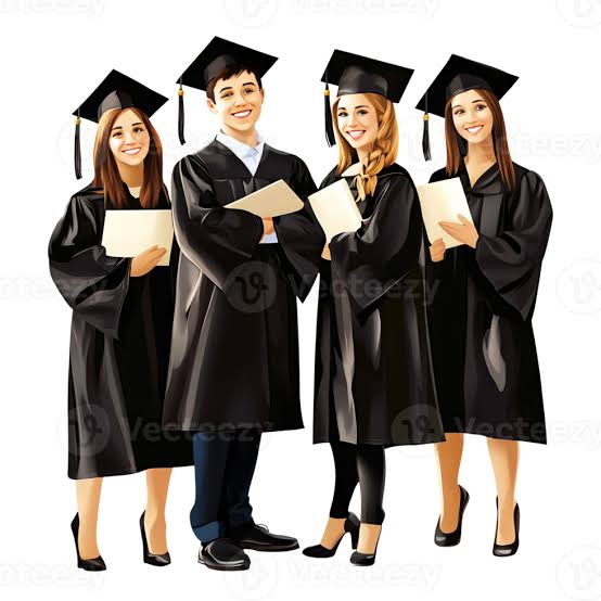 Group of happy diverse young adult graduates in graduation gowns holding  diplomas, celebrating academic achievement and success on transparent  background 60668013 PNG