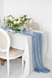 Light Blue Table Runner Wedding Table Runner 100 Silk In 2020 Blue Table Runner Table Runners Wedding Hand Dyed Silk Ribbon