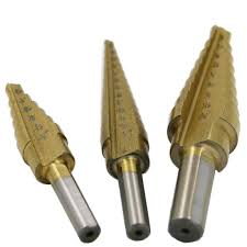 3 Pcs Step Drill Bit Titanium Industrial Reamer 3 16 1 2 1 8 1 2 1 4 3 4 Step Drill Drill Bits Reamers