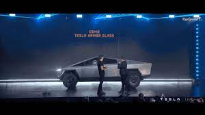 Tesla's cybertruck window fail is funnier every time you watch it. Tesla Gif Funny Tesla Power 2020