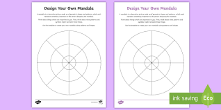In various spiritual traditions, mandalas may be employed for focusing attention of practitioners and adepts, as a spiritual guidance tool. Free Mandala Activity Sheets Ks2 Primary Resources
