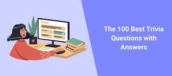 Aug 18, 2021 · the best 100 trivia quiz questions with answers. The Best 100 Trivia Quiz Questions With Answers