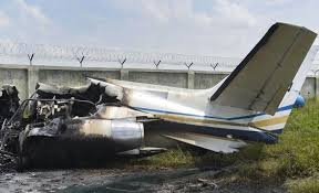 Chartered Plane Crashes In Aligarh Six On Board Safe