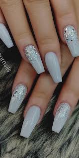 Here are some of the trendy ideas that you can go for. 32 Extraordinary White Acrylic Nail Designs To Finish Your Trendy Look White Acrylic Nails Acrylic Nail Designs Sparkle Acrylic Nails