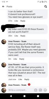 Maybe you would like to learn more about one of these? Avas Flowers Scam Posts Facebook