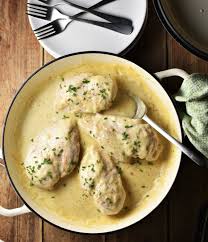 Use the tip of your knife to slit the skin where the leg is joined to the body. Chicken Breast In White Sauce Low Fat Everyday Healthy Recipes