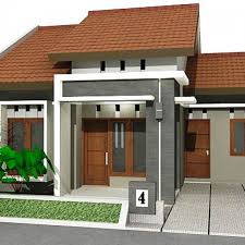 Pemilihan warna pada eksteriornya juga unik, hanya memadukan dua warna saja tampak luar. 20 Inspirasi Rumah Minimalis 1 Lantai Dengan Atap Pelana Menyamping