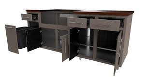 Along with an outdoor stove, oven, and cute dining areas, symbolize the spirit of glamorous camping. you can enjoy fresh air and nature without abandoning cooking and eating. Aluminum Outdoor Kitchen Cabinets Rooftop Kitchen Powder Coated