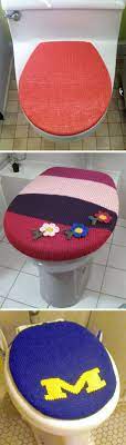 Check spelling or type a new query. Free Knitting Pattern For Toilet Lid Cover Cover Knit In Worsted Weight Yarn Use Duplicate Stitch To Add Your D Knitting Creative Knitting Knitting Patterns