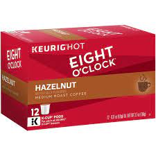 America's original gourmet coffee, and the country's #1 whole bean coffee has been delighting coffee lovers for over 150 years. Eight O Clock Coffee Hazelnut K Cup Packs Coffee 0 31 Oz Instacart