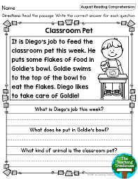I Hope That Your Students Will Enjoy These No Prep August Themed Reading Passages Includ Reading Comprehension Passages Reading Comprehension Education Quotes