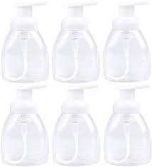 Download Amazon Com Oval Clear Plastic Soap Dispenser Pump Bottles With White Plastic Tops 10 Oz Capacity 6 Pack Soap Dispenser Set Kitchen Dining