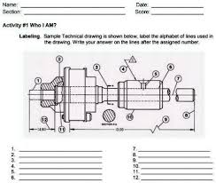 The use of line symbols enables engineers/designers to express the features . Solved Pls Pa Help Po Need Ko Po Ngayon Name Section Date Score Activity 1 Who Ah Labaling Sample Technical Drawing Shown Below Label Ine Alphabet Of Lines Used The Drawing Write Your