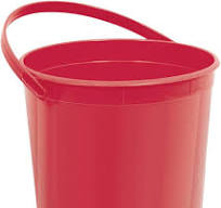 Amazon.com: Multipurpose Apple Red Plastic Bucket with ...