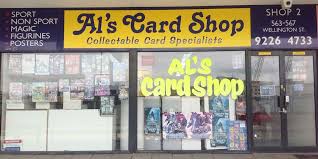 A card posted by a union as evidence that the shop in which it is displayed is useful english dictionary. About Us Al S Card Shop