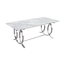 Pieta Carrara White Parlak Paslanmaz Masa 2020 Carrara Parlak Konsol