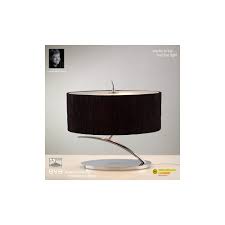 $50.99 ($25.50 per item) 1558. Mantra Lighting M1138 Bs Eve 2 Light Chrome Small Table Lamp With Black Shade Lighting From The Home Lighting Centre Uk
