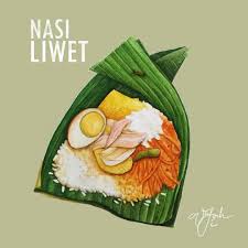 Si lo desea, también puede agregar en algunos chalotes en rodajas y el jengibre. Nasi Liwet Solo Ilustrasi Makanan Seni Makanan Seni Ilustrasi