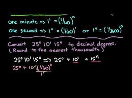 Convert seconds to decimal degrees. Convert Degrees Minutes Seconds To Decimal Degrees Youtube