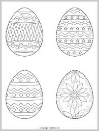 Cut out the easter egg leaving about a 1/2 inch of contact paper around the black easter egg frame (this will keep the contact paper from coming apart) punch a hole in the top and add string; Free Printable Easter Egg Templates And Coloring Pages Mombrite