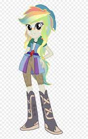 Tsundra, Equestria Girls, Fusion, Rainbow Dash, Safe, - My Little Pony:  Friendship Is Magic - Free Transparent PNG Clipart Images Download