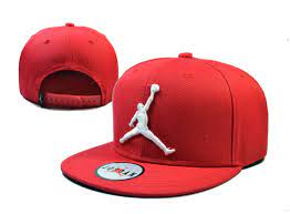 Jordan Snapback Hats Red 157 Bone