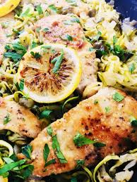Serve with pasta and you're set! Lemon Chicken Piccata With Zucchini Noodles Cooks Well With Others