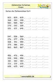 Tausendertafel zum ausdrucken pdf : Zahlenreihen Uben Bis 1000 I Klasse 3 Mathiki De Zahlenreihen Matheaufgaben Mathe