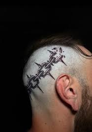 Image result for quirky pylon forehead tattoo