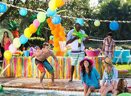 Light up balloon pool decoration diy paper bag. Summer Pool Party Ideas Party City