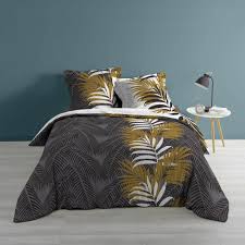 Concernant les parures de lit, une seule chose compte vraiment : Parure De Lit Paradise Dream Motif Feuille Exotique Gris Or Housse De Couette Et Parure De Lit Linge De Lit Linge De Maison Gifi
