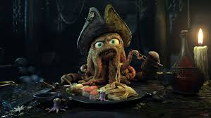 The curse of the black pearl. Pirates Of The Caribbean Wallpaper Octopus Pirates Artwork Pirates Of The Caribbean Humor Fantasy Art Tentacles Spaghett 3d Character Octopus Artwork Art