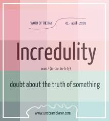 Incredulity Interesting English Words Learn English Words Good Vocabulary Words