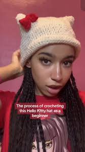 I definitely struggled and learning so much whilst making this Hello Kitty  crochet hat. But i wanted to prove that beginner could make cool things  too. Join me