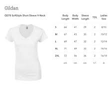 Print On Demand Gildan Gd78 Softstyle Short Sleeve V Neck