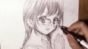 How I Draw Anime Girl Braided Hair Glasses In Black And White Youtube Happyscharms(@happyscharms) has created a short video on tiktok with music original sound.