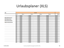 Kalender 2020 für excel vorlage 4 Urlaubsplaner In Excel Fur Ihr Projektteam Erstellen Mit Vorlage Zum Download Projekmanagement24